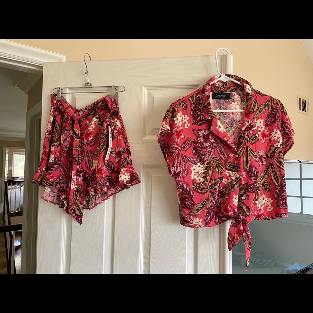 Mink Pink Tropical Island Matching Set